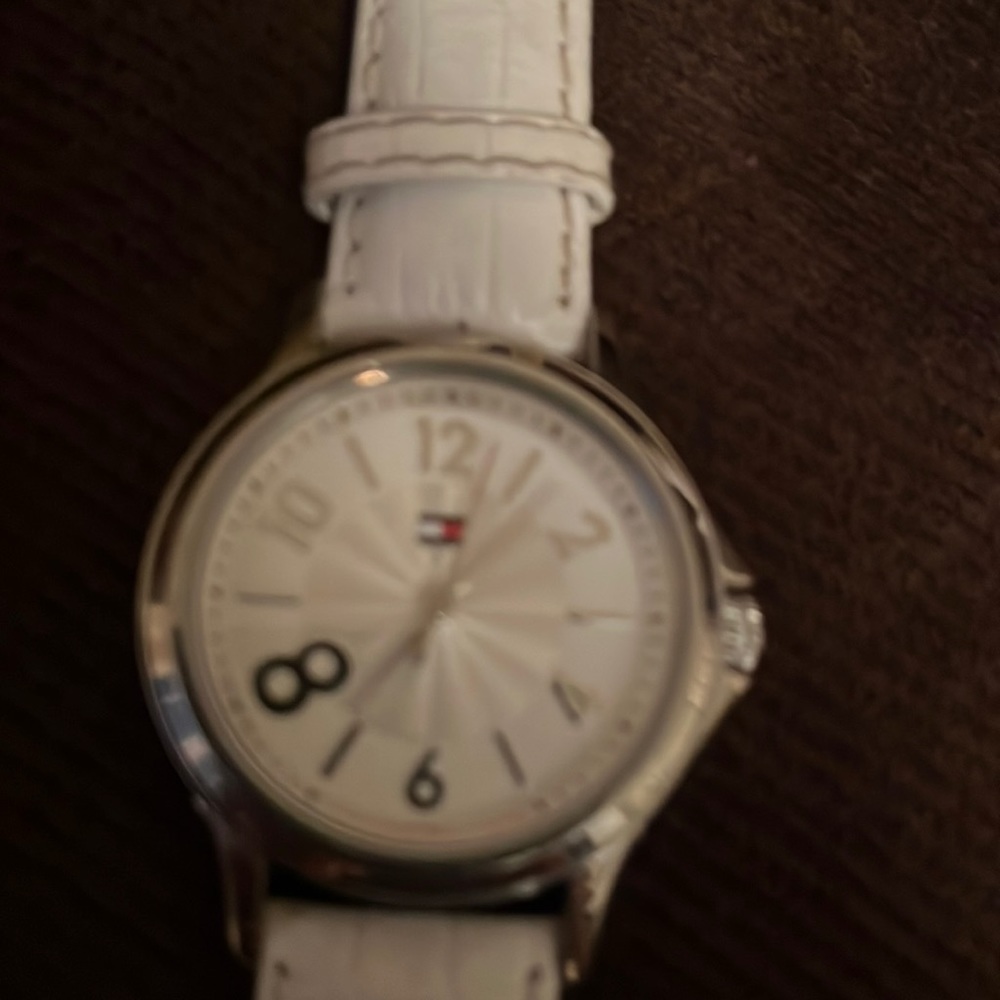 Tommy Hilfiger white strap watch
